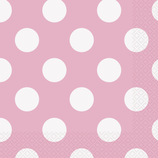 Picture of LIGHT PINK DOTS  BEVERAGE NAPKIN