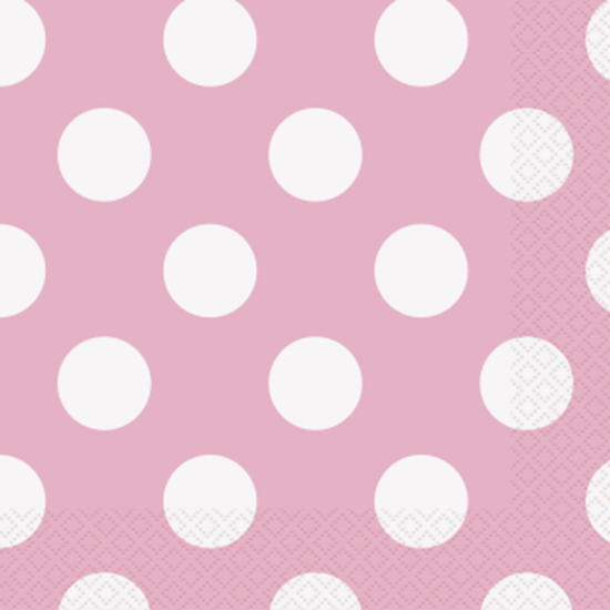 Picture of LIGHT PINK DOTS  LUNCHEON NAPKIN