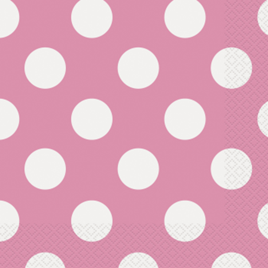 Image sur HOT PINK DOTS  LUNCHEON NAPKIN