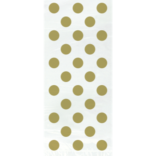 Image sur GOLD DOTS CELLO BAGS 20CT