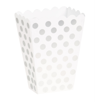 Image de SILVER DOTS TREAT BOXES 8CT