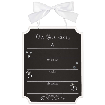 Image de OUR LOVE STORY CHALKBOARD SIGN