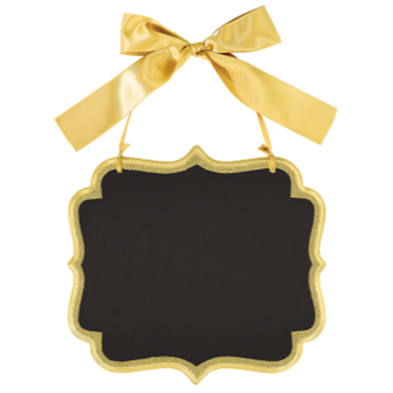Picture of LG CHALKBOARD SIGN - GOLD GLITTER
