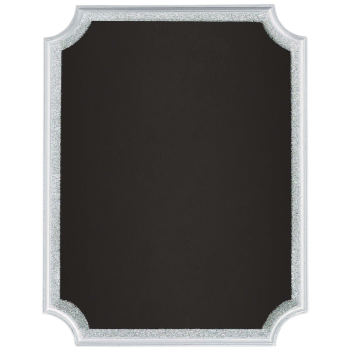 Image de CHALKBOARD EASEL SIGN - SILVER GLITTER
