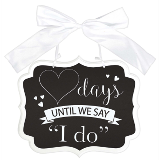 Image sur COUNT DOWN TO I DO CHALKBOARD SIGN