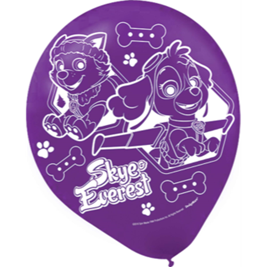 PAW Patrol Latex Party Balloons 12-Pack - Marshall, Chase, Rocky, Zuma - Multicolor For Birthdays & Events 10 thumbnail image