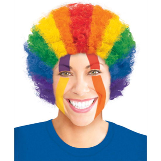 Image sur RAINBOW CURLY WIG