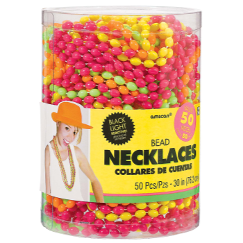 Image de NEON BEAD NECKLACES  50CT