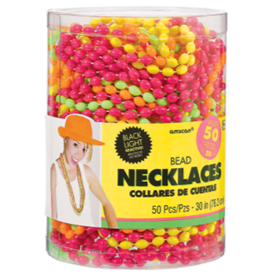 Picture of NEON BEAD NECKLACES  50CT