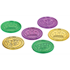 Image sur MARDIS GRAS COINS - PURPLE/GOLD/GREEN