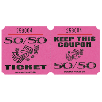 Image de 50/50 TICKETS ROLL PINK - (1000/rl)