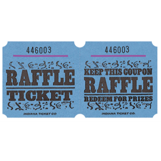 Picture of RAFFLE TICKETS ROLL BLUE -   (1000/rl)