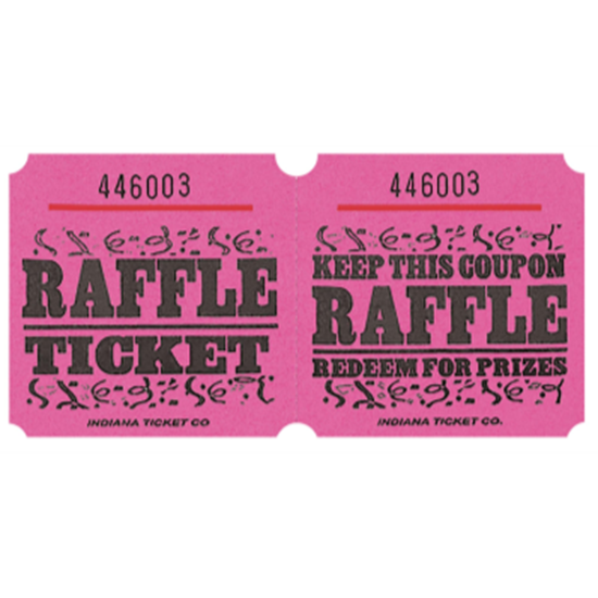Picture of RAFFLE TICKETS ROLL PINK -   (1000/rl)