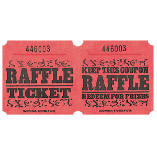 Image sur RAFFLE TICKETS ROLL RED -   (1000/rl)