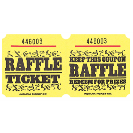 Image sur RAFFLE TICKETS ROLL YELLOW -   (1000/rl)