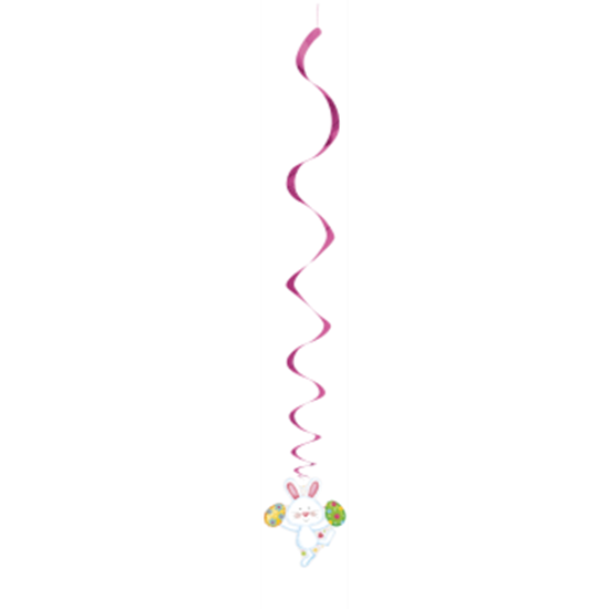 Picture of DECOR - HAPPY EASTER BUNNY HANGING SWIRLS