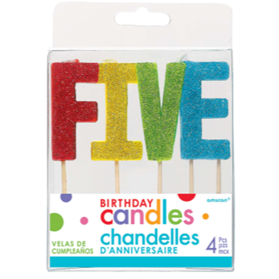 Picture of GLITTER PICK CANDLE - FIVE