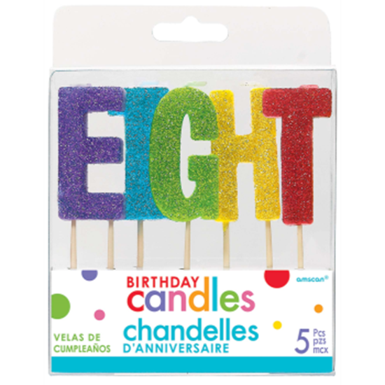 Picture of GLITTER PICK CANDLE - EIGHT