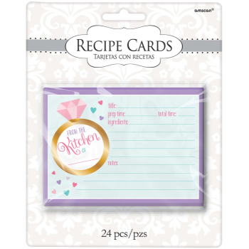 Picture of BRIDAL SHOWER RECIPE CARDS 24CT