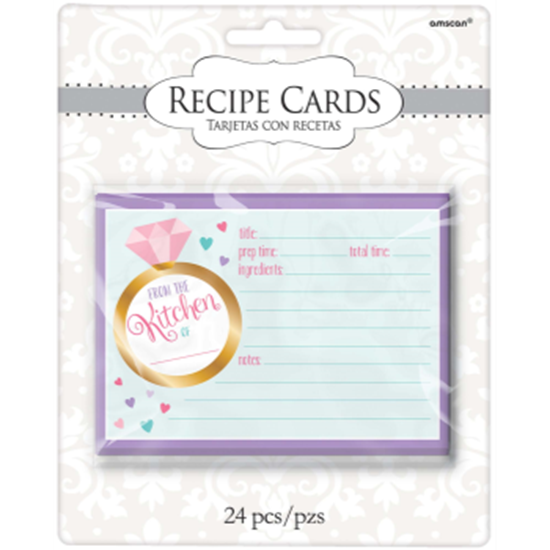 Image sur BRIDAL SHOWER RECIPE CARDS 24CT