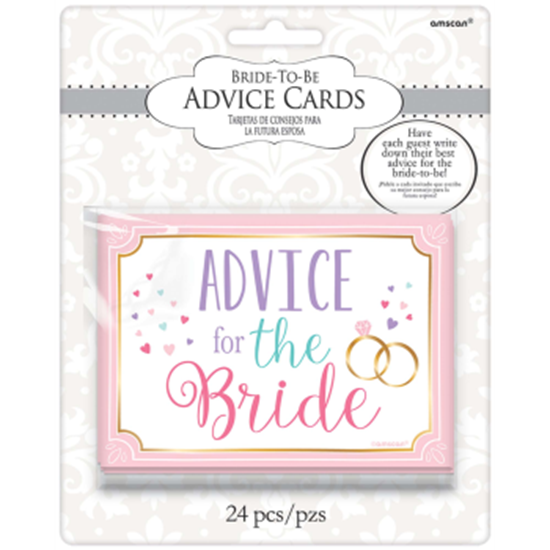 Picture of BRIDAL SHOWER ADVICE CARDS 24CT