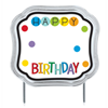 Picture of DECOR - RAINBOW BIRTHDAY ADD ANY AGE CAKE TOPPER