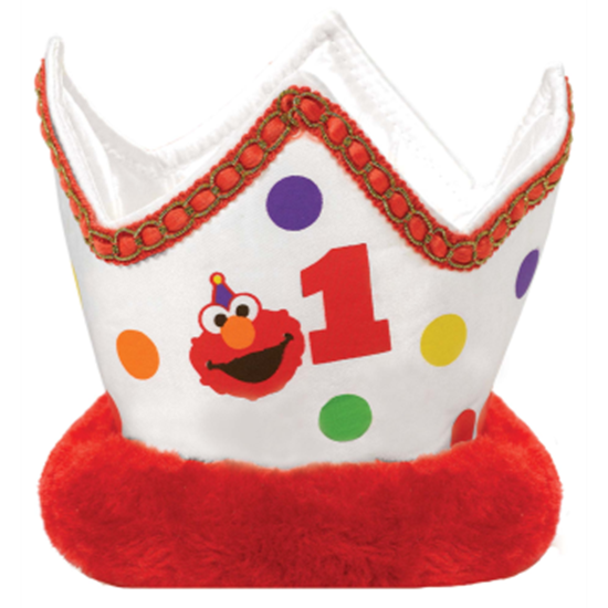 Picture of ELMO TURNS 1 - FABRIC CROWN