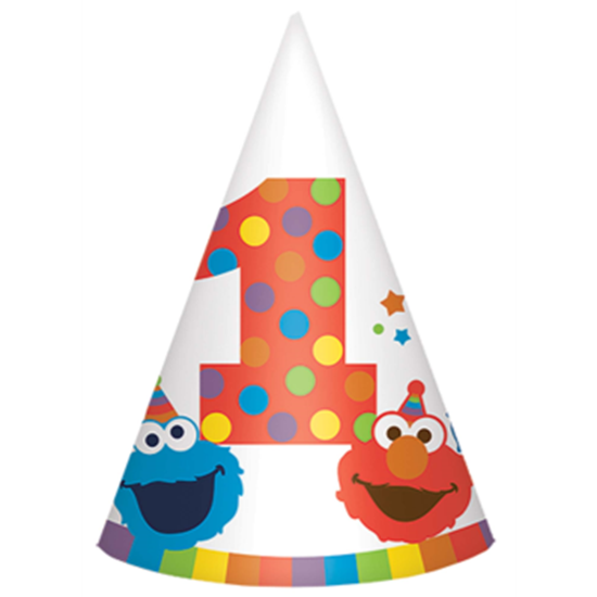 Picture of ELMO TURNS 1 - CONE HATS