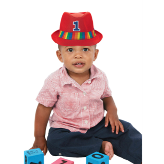 Picture of WEARABLES - 1st BIRTHDAY RAINBOW FEDORA HAT