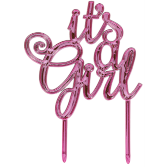 Image sur IT'S A GIRL CAKE TOPPER