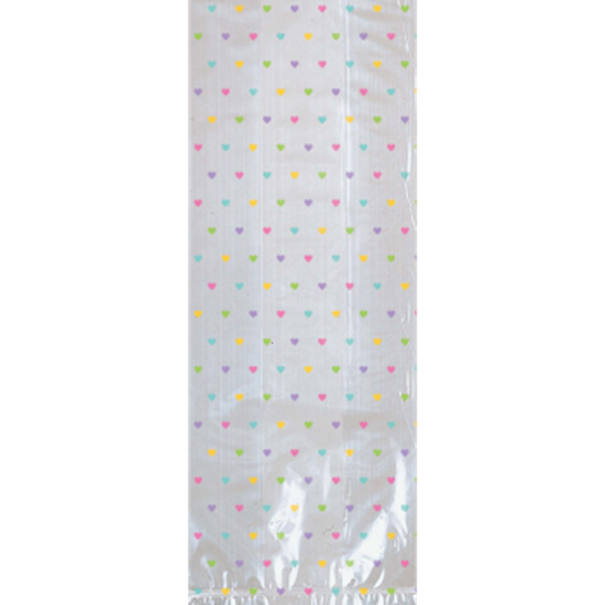 Picture of CLEAR CELLO BAG WITH MULTI POLKA DOTS