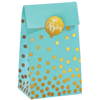 Picture of MULTI COLOUR  FAVOR BAGS WITH GOLD POLKA DOTS