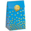 Picture of MULTI COLOUR  FAVOR BAGS WITH GOLD POLKA DOTS