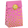 Picture of MULTI COLOUR  FAVOR BAGS WITH GOLD POLKA DOTS