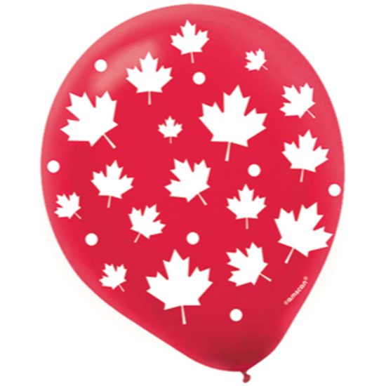 Picture of 12" LATEX BALLOONS CANADA DAY