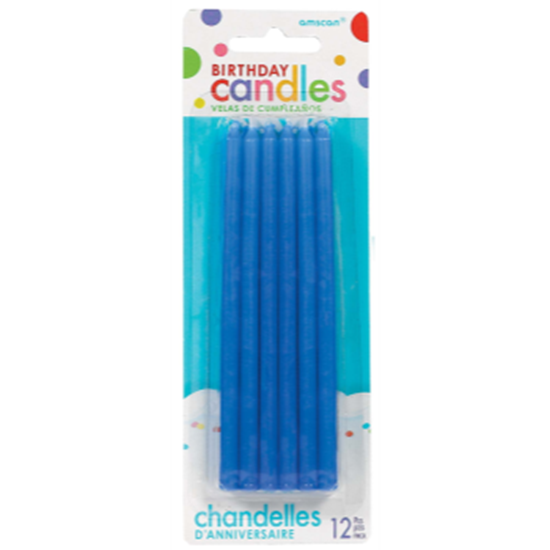Picture of 5" TAPER CANDLES - BLUE 12CT