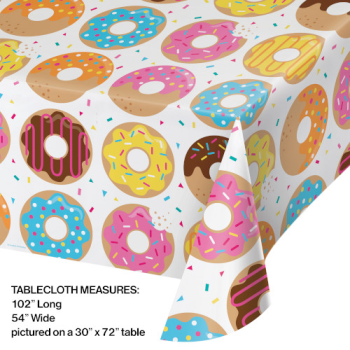 Picture of DONUT TIME - PLASTIC TABLE COVER