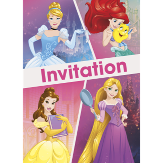 Picture of DISNEY PRINCESS - INVITATIONS