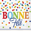 Picture of BONNE FÊTE SERVIETTES  À POIS MULTIPLES