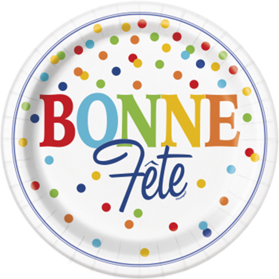 Picture of BONNE FÊTE ASSIETTES  À POINTS MULTIPLES