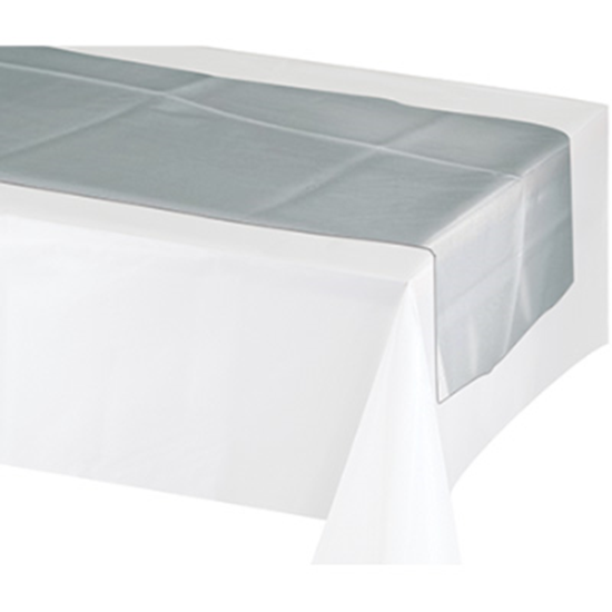 Picture of SILVER - TABLE RUNNER METALLIC