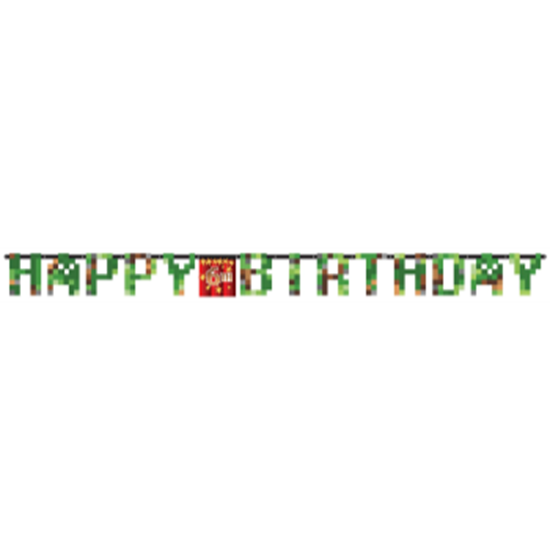 Picture of TNT PARTY "INSPIRED BY MINECRAFT" - LETTER BANNER AGE ADD-ONS