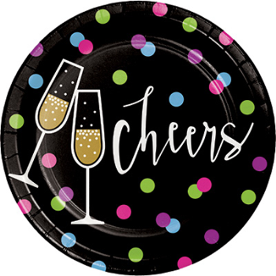 Image sur TABLEWARE - NEW YEAR CHEERS 7" PLATES
