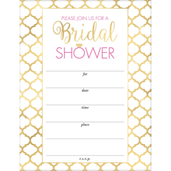 Image sur BRIDAL SHOWER INVITATIONS - 20PK