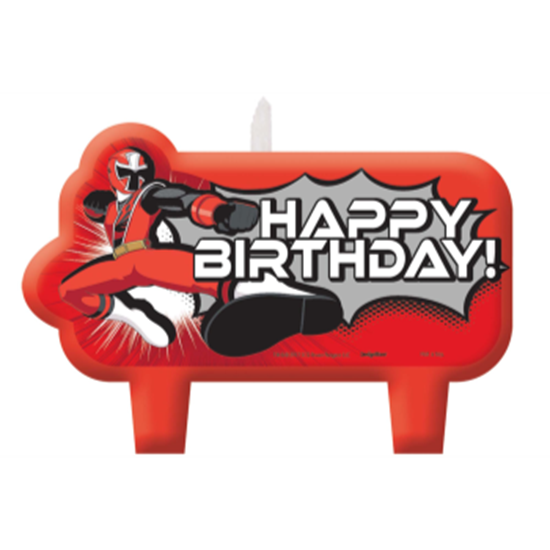 PartyMart. POWER RANGERS - BIRTHDAY CANDLE SET
