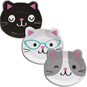 Image de PURR-FECT PARTY - 9" SHAPED PLATE