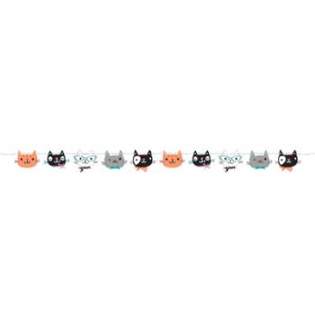 Image de PURR-FECT PARTY - SHAPED BANNER W/TWINE