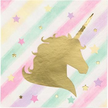 Image de UNICORN SPARKLE - BEVERAGE NAPKINS