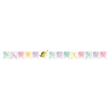 Image de UNICORN SPARKLE - SHAPED BANNER WITH TWINE