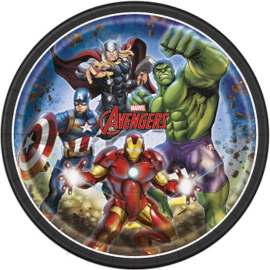 Image sur AVENGERS - 9" ROUND PLATE